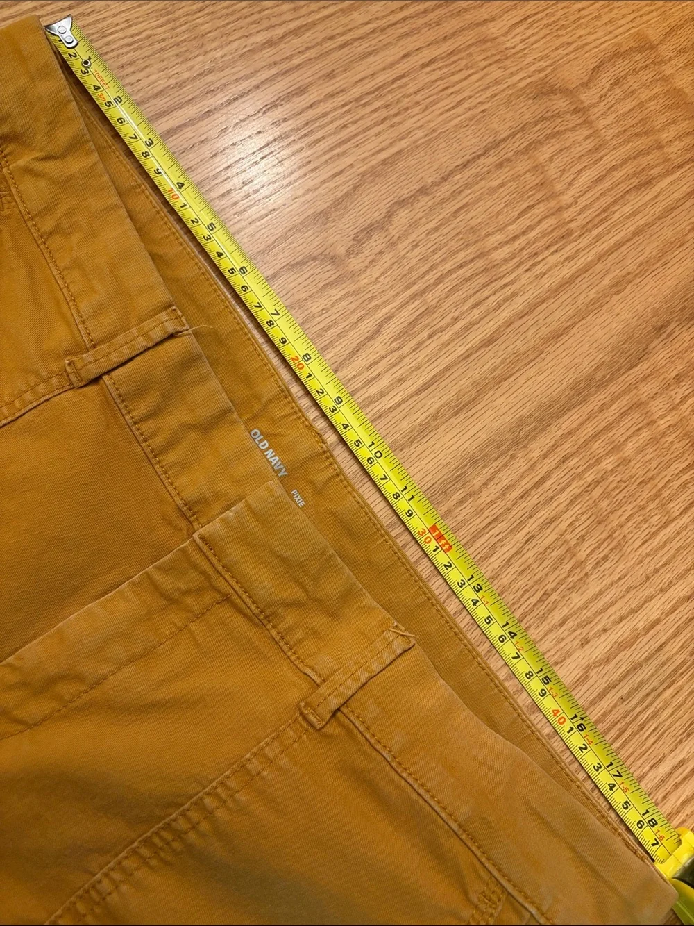 Old Navy Pumpkin Orange Pixie  Cotton Straight-Leg Pants